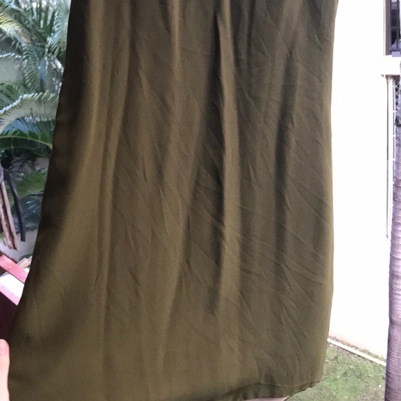 Naven Olive Silk Twiggy Mini Dress - Picture 3 of 4